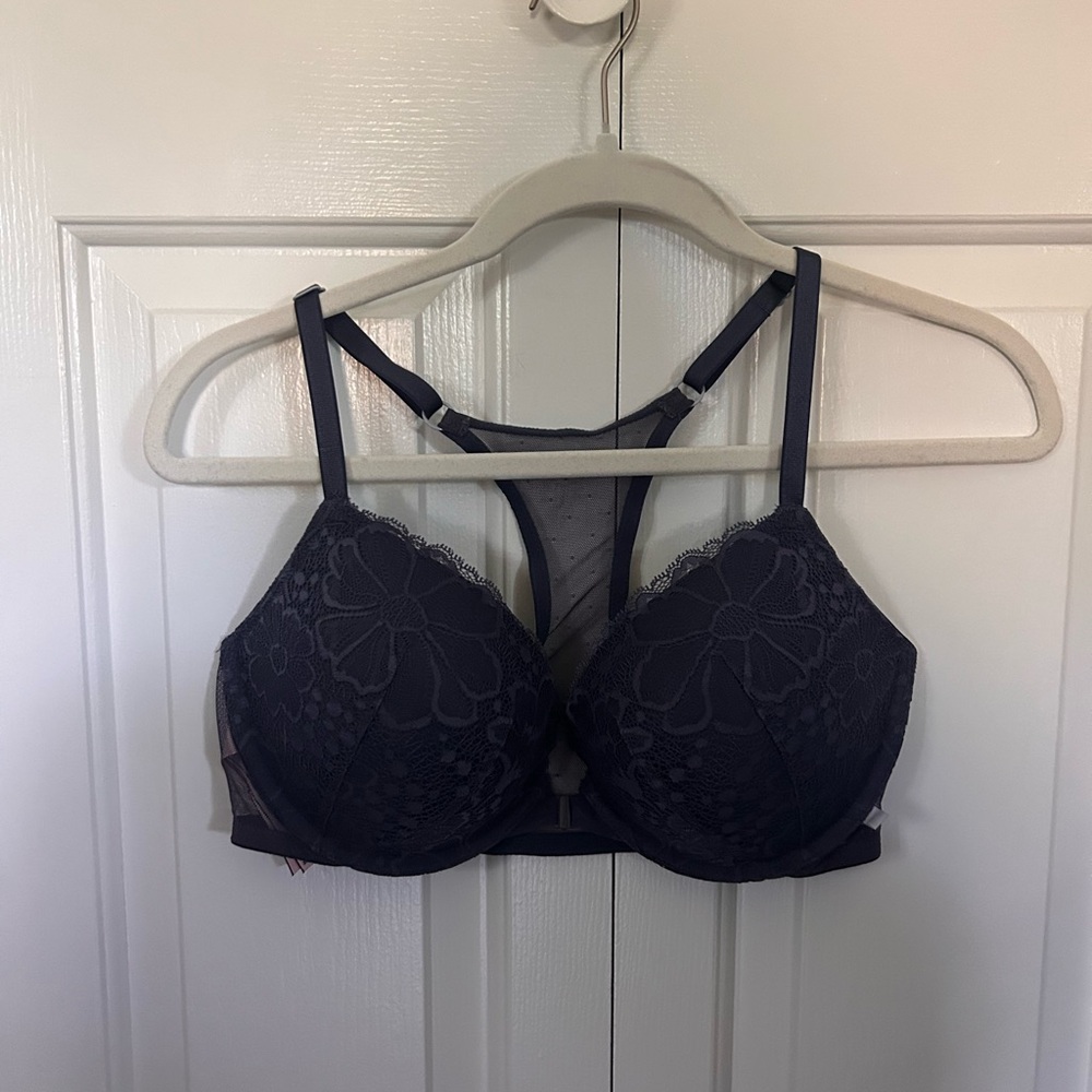 Victoria's Secret Midnight Navy Blue Lace Bra